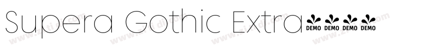 Supera Gothic Extra字体转换